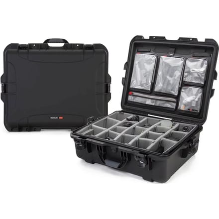 Nanuk 945 Case w/lid org./divider - Black - Pro Photo Kit case