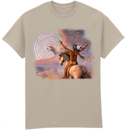 Indiaan Eagle Warrior The Coloured House T-shirt M