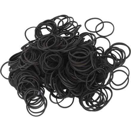 Kit de 1 000 élastiques en caoutchouc durables et multifonctionnels pour salon, permanente, maison black
