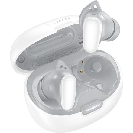 Hoco Draadloze Oordopjes - Bluetooth 5.4 - 7 Uur Accuduur - Met Oplaadcase - Wit