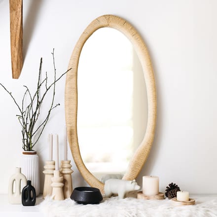 Eazy Living Wandspiegel 58 x 114 cm Piaf Hout