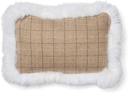 Sheepskin House - Wollen Kussen - Dubbelzijdig - LW rand - 34x52 cm