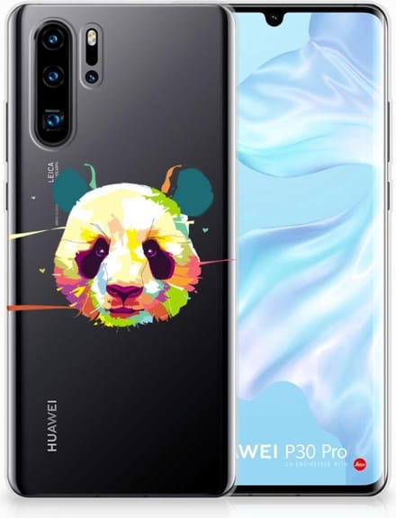 Huawei P30 Pro Telefoonhoesje met Naam Panda Color