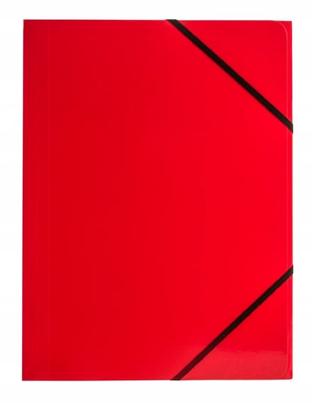 Tetis A4 Kaart met Hoekelastiek, Rood, 350g Karton