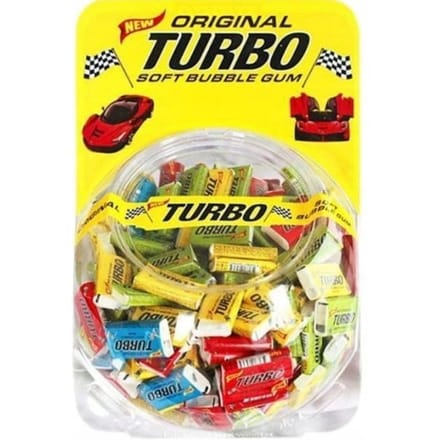 TURBO KAUWGOM MET PLAATJES 300 STUKS