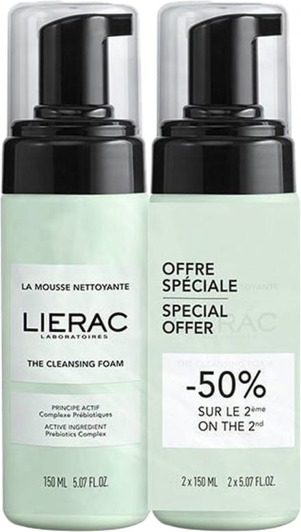 Lierac Démaquillants La Mousse Nettoyante 2x150ml