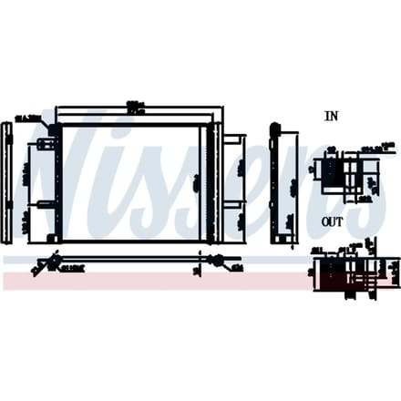 Condensator, airconditioning NISSENS 941090