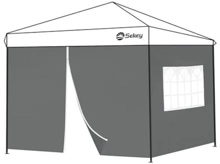 Zijpanelen voor vouwpaviljoen 3x3 m met ritssluiting en waterdichte afwerking