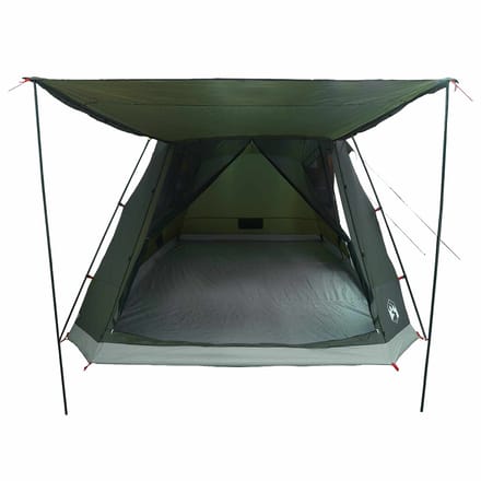 vidaXL - Huisje - Tent - 8-persoons - Legergroen - Polyester - en - Staal