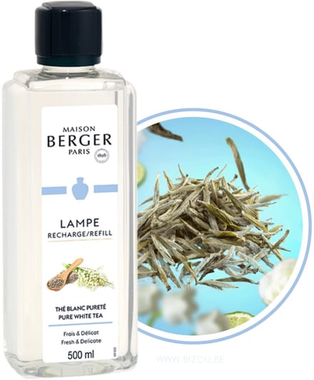 Lampe Berger Navulling -  Thé Blanc Pureté - Pure white tea  500ml