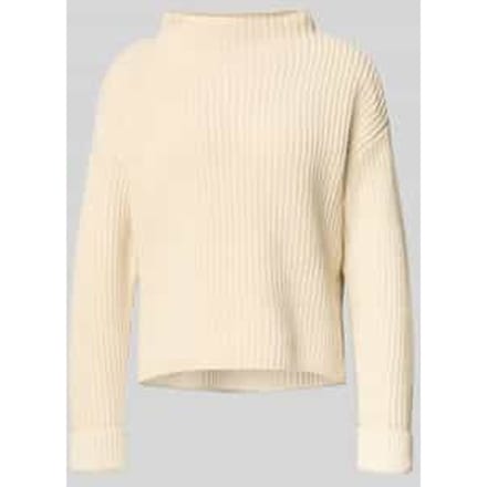Regular fit gebreide pullover van katoenmix, model 'SELMA'