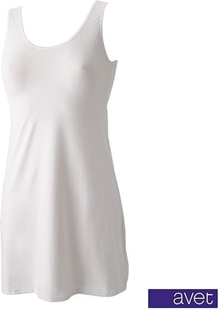 Avet gladde onderjurk microfiber - 79090 - wit - zwart - beige - M