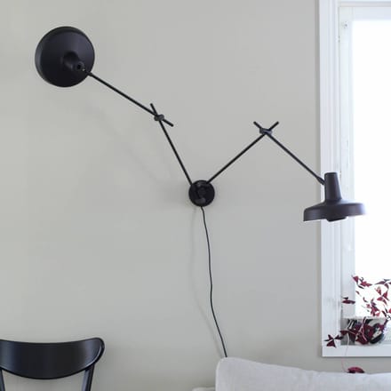 GRUPA Arigato wandlamp 2-lamps 70 cm zwart