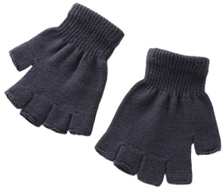 Go Go Gadget - Vingerloze handschoenen - Kort - One Size - 1 paar - Antraciet