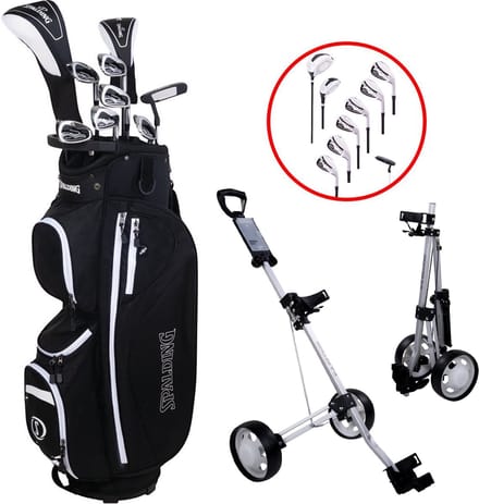 Spalding Tour 2 Complete Golfset met Golftrolley - Golfset Dames - Graphite - Rechtshandig
