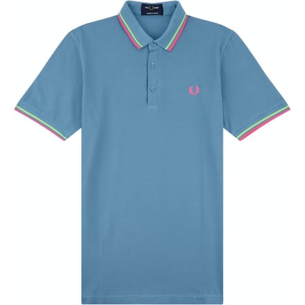 Fred Perry Heren Piqué Polo Shirt (Blauw)