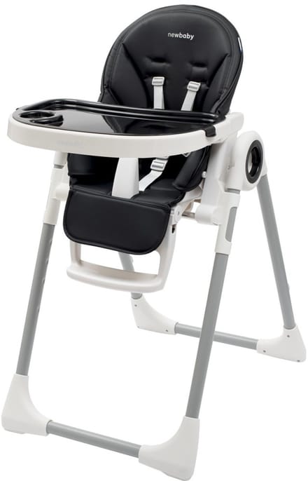 New Baby Iris kinderstoel eco-leer zwart - Verstelbare kinderstoel