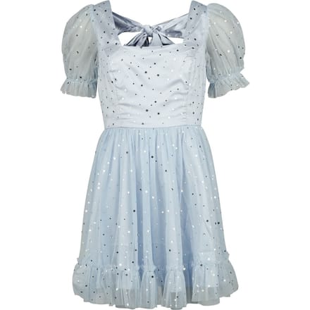 Hell Bunny - Rockabilly Mini-jurk - Infinity Mini Dress - S tot M - voor Vrouwen - blauw