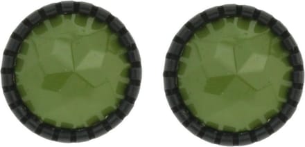 Behave - Oorstekers dames - Olijfgroen accent - Modern retro look