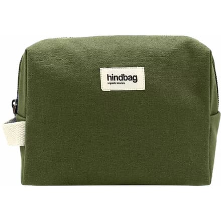 Hindbag toilettas Leon groen - biologisch katoen - GOTS - Groen