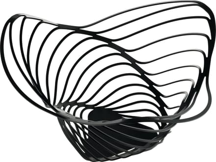 ALESSI TRINITY SCHAAL - FRUITSCHAAL 33 H16CM ZWART