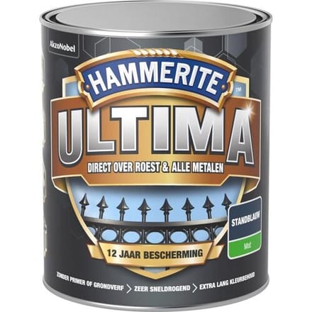 Hammerite Metaallak Ultima Mat Standblauw 750ml