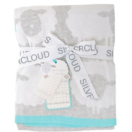 Silvercloud gebreide deken - 70 x 90 cm