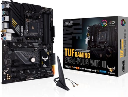 ASUS TUF GAMING B550-PLUS WIFI II Moederbord - AMD B550 - AMD AM4 - DDR4 RAM - ATX