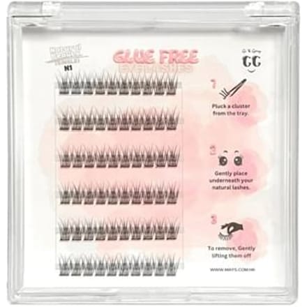 Gi & Gary - Glue Free Eyelashes Natural Beauty N1 with Eyelash Applicator Natural Beauty N1 - 60 pcs