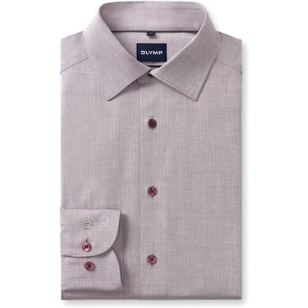 OLYMP Luxor 24/Seven Overhemd, Comfort Fit, New Kent, Chianti
