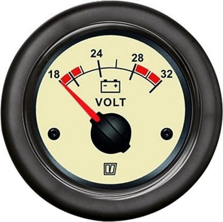 VETUS VLT24N beige Voltmeter 24V