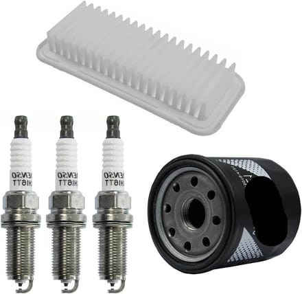Olie Lucht Bougies - Service Kit - Motor Onderhoud - Complete Set - 3 Bougies - One Color