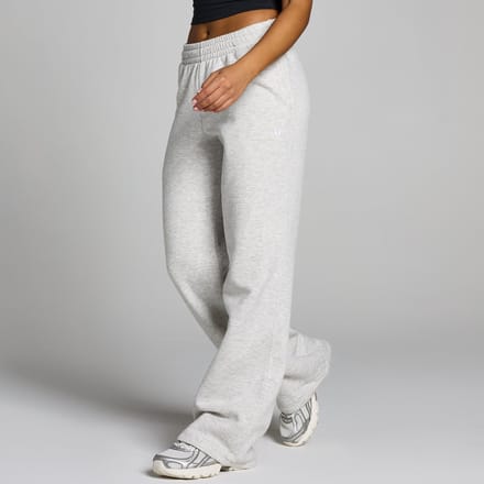 MP Basics joggingbroek met rechte pijpen in lange lengtemaat voor dames - Gemêleerd grijs - M