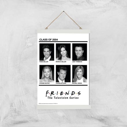 Friends Class Of 2004 Giclee Art Print - A3 - White Hanger