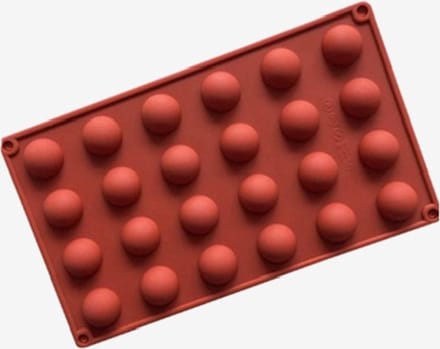 Siliconen Bakvormen Halve Bollen Cakevorm - Ronde Mallen Chocolade - 24 Vullingen - Diameter 2.8CM