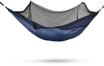 Travelnet Hangmat met Pop-out klamboetent L240 x B140 - Blauw- 1 persoons