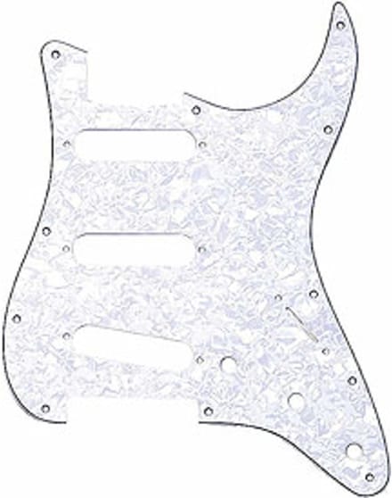 Fender Modern Style Pickguard Strat wit Pearl 4-Ply 11-Hole - Pickguard