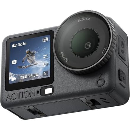 DJI Osmo Action 6 Enhanced/Essential Combo: 1/1.1‑inch sensor, eerste action camera met variabel diafragma voor diverse scenario's