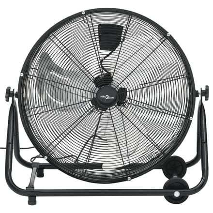 vidaXL Trommelventilator industrieel 172,5 W 60 cm zwart