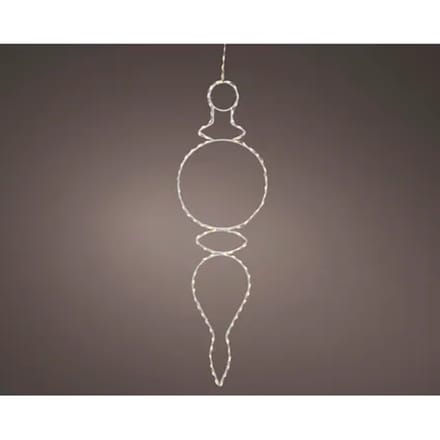 Decorismicro Led Lijst Drip Steady Lichtsnoer - 135 Led's - Warm Wit - 58cm - Binnen & Buiten