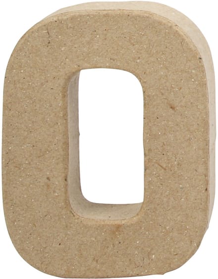 Letter, O, H: 10 cm, B: 7,8 cm, dikte 1,7 cm, 1 stuk