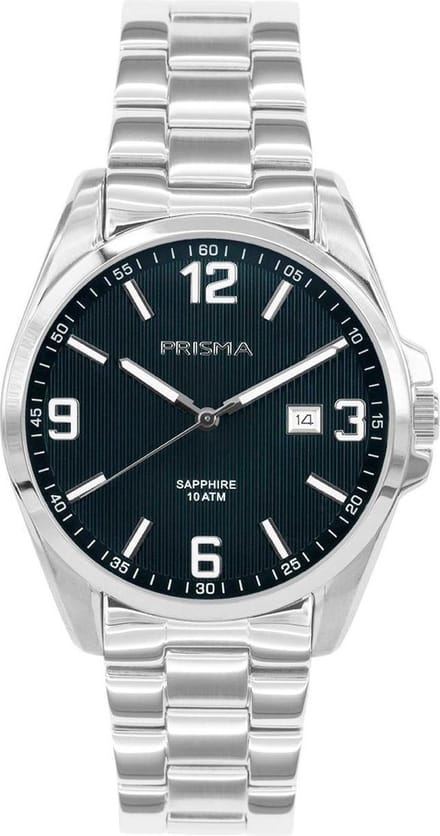 Prisma Horloge P.1147 Heren ShockProof Solid Edelstaal