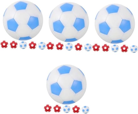 Tafelvoetbalballen - Mini voetbal - Spel vervanging - Robuust plastic - 4 sets - Diverse kleuren