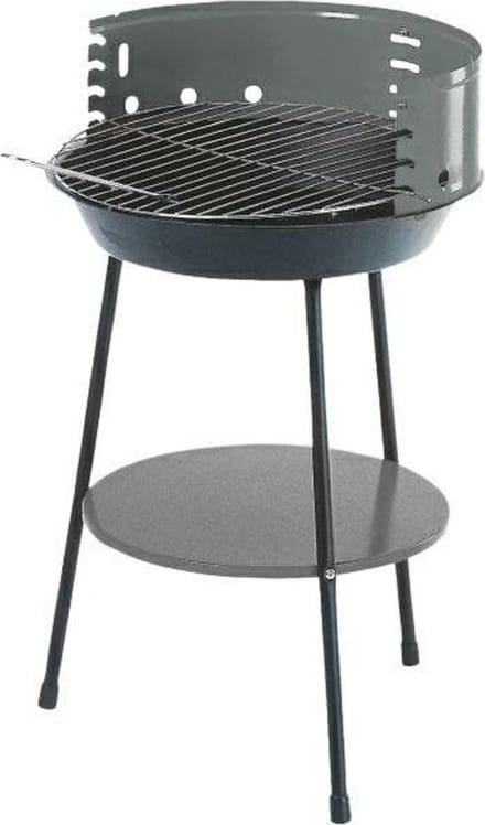 Master Grill MG915 - Houtskoolbarbecue - Okrond - 35 cm - Staal