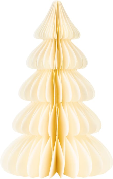 Springos Kerstbal | Papier | 18 Cm | 3D | Ecru