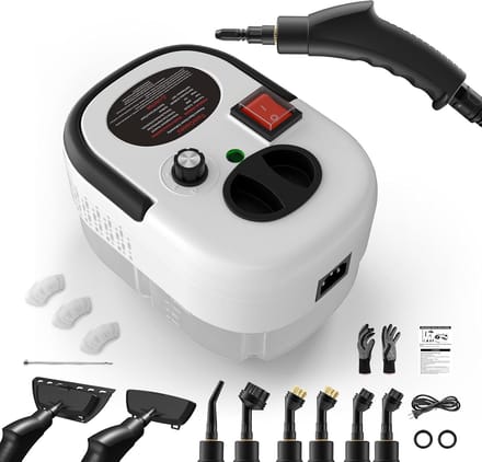 Stoomreiniger - Hete Stoom - Grondig Reinigen - Snel Opwarmend - 1200ml Tank - Wit