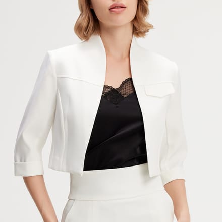 Minimalistische cropjackeet
