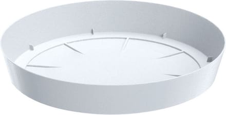 Prosperplast Opvangschaal/onderschaal voor bloempot/plantenpot - wit - rond - Dia 15,5 cm