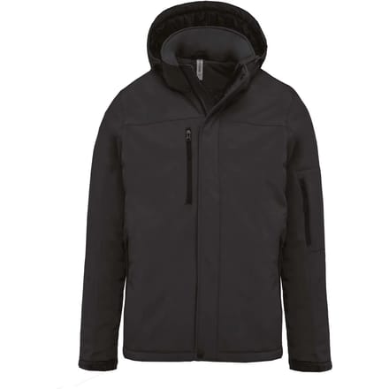 Kariban Gewatteerde softshell herenparka met capuchon K650 - Titanium - 4XL