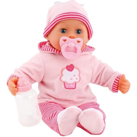 Bayer Design - Babypop First Words Baby 38 cm in roze